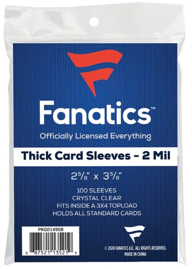 Fanatics THICK Soft Sleeves - 100ct